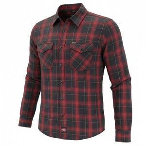 Dixxon Flame Resistant FR Flannel Button up Shirt Mens Medium Diablo Red NWOT
